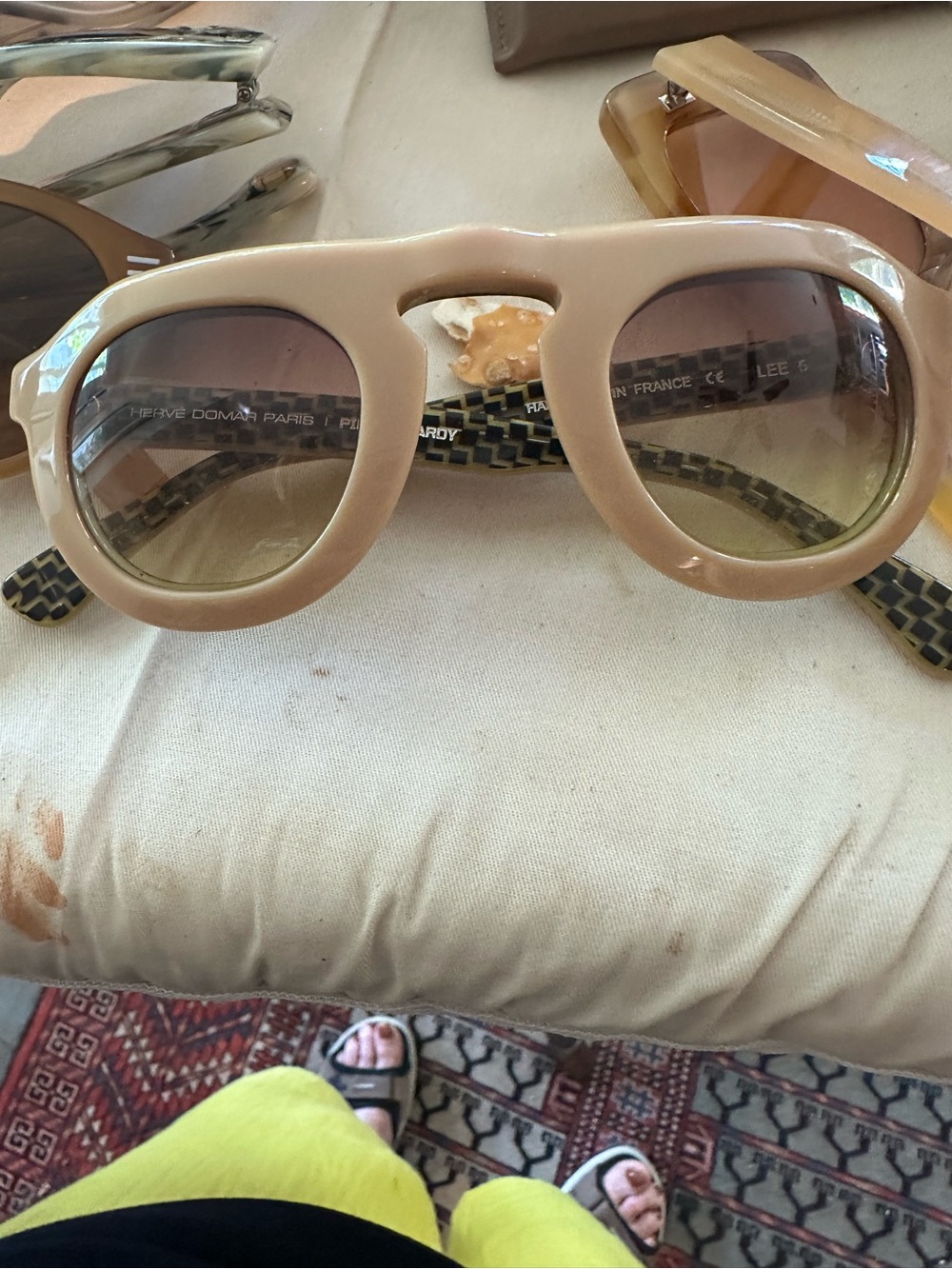 Pierre Hardy Beige Round Sunglasses
